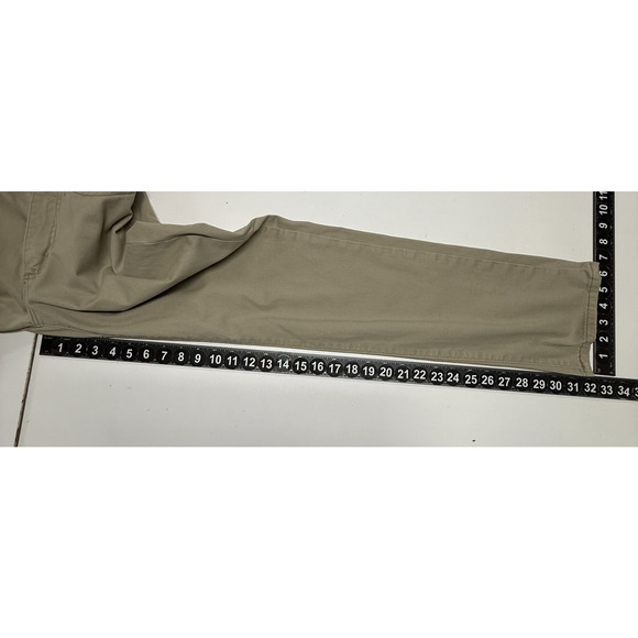 Lee Pants Mens 30X32 Beige Chino Extreme Motion MVP Straight Fit Tapered Stretch - Picture 4 of 9